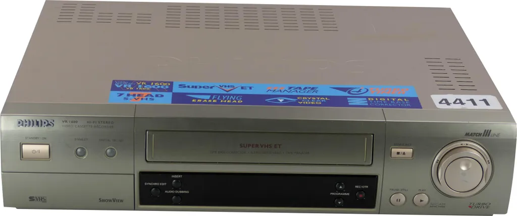 Magnétoscope Philips VR1600 Idéal pour Numériser vos Cassettes VHS