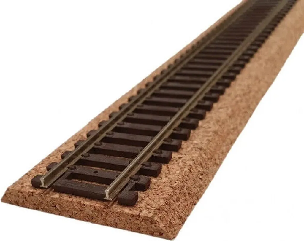 Aménager un grand circuit H0 : Voie ferrée en liège 45m en 100 pcs