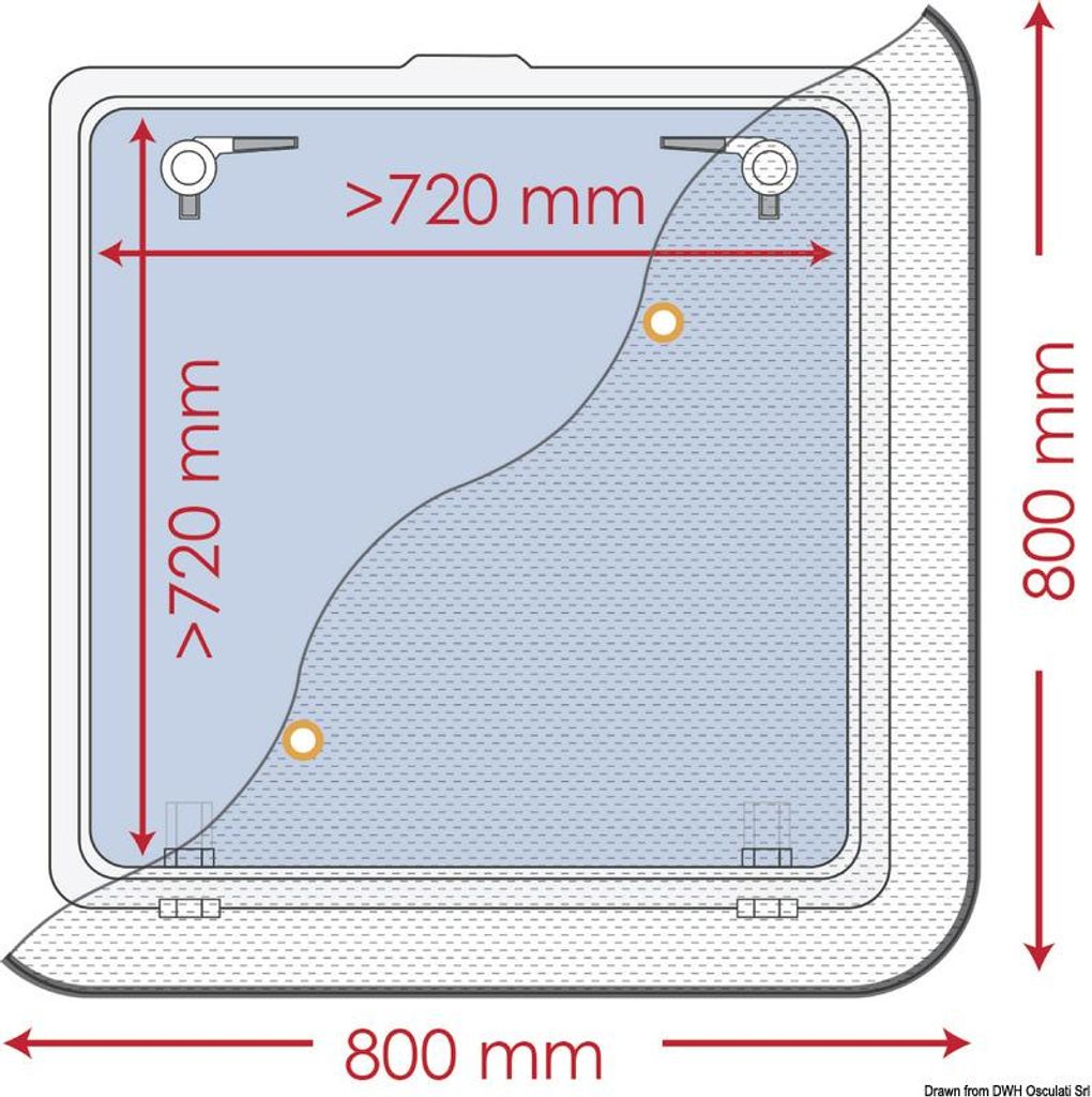Moustiquaire 800 x 800 mm , 1 pièce Image du produit 