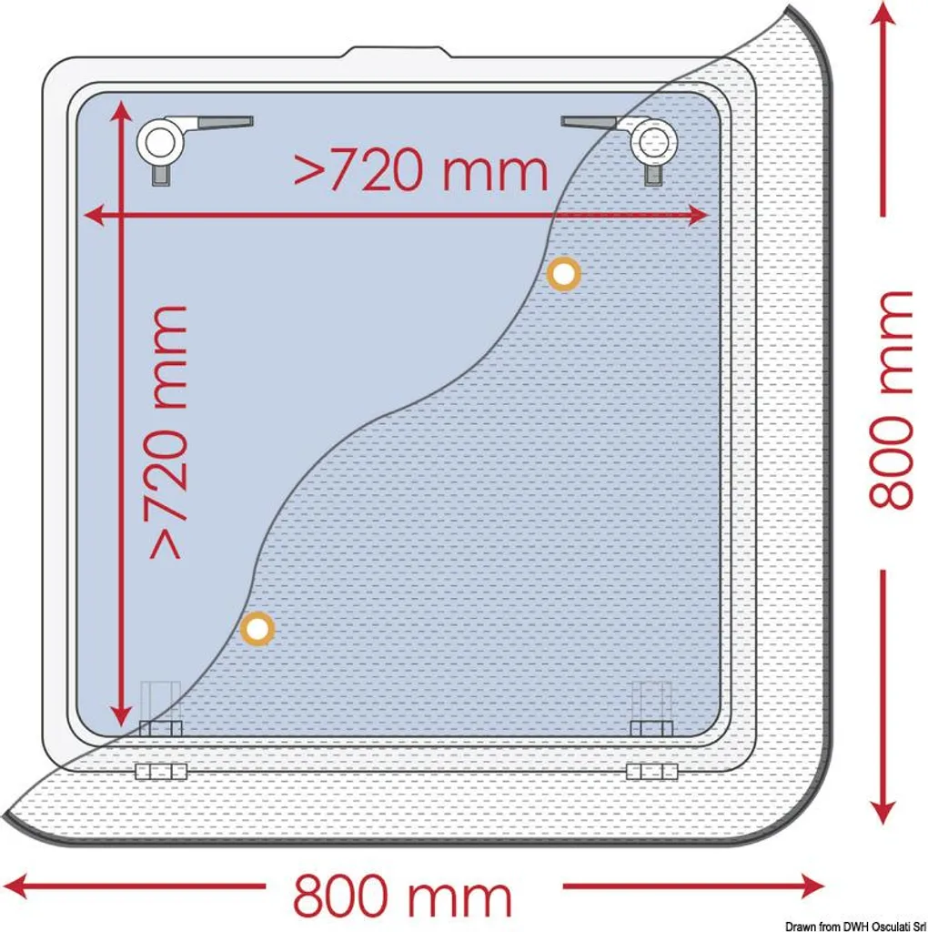 Anti-Moustique Fenêtre 800x800 mm - Finies les Piqûres et les Mouches