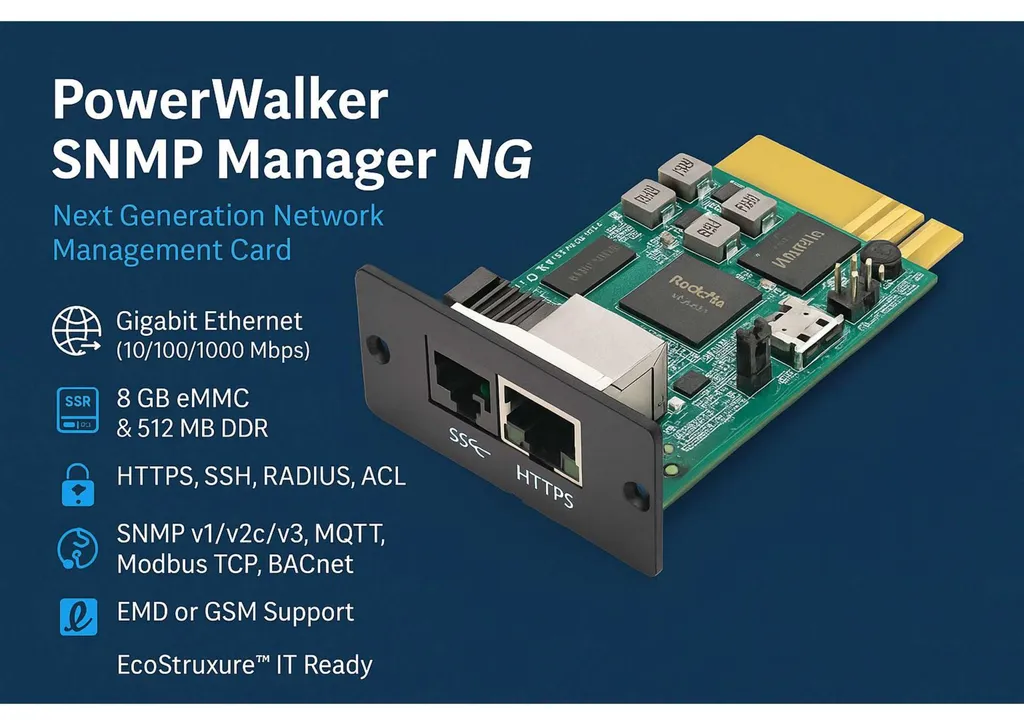 PowerWalker 10131023 SNMP Manager : Solution Anti-Coupure BlueWalker