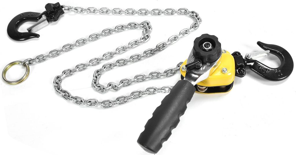 Hebelzug Flaschenzug Mini Portable Heberatsche mit 1,5 Meter Kette 250kg Last