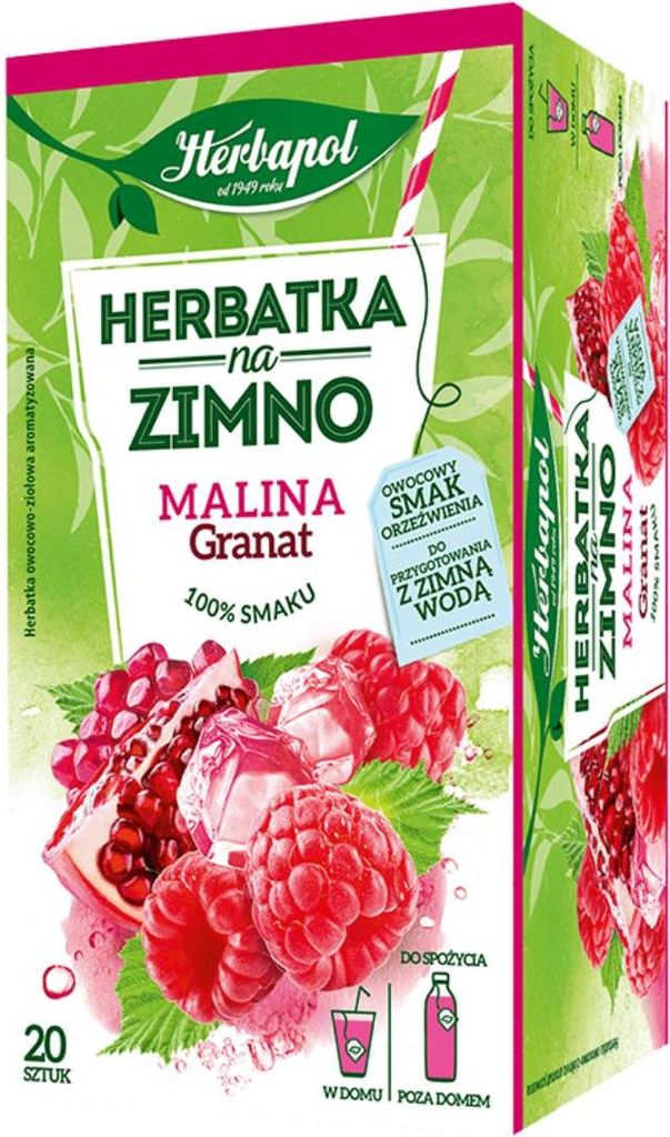 Herbapol Herbatka na zimno Malina Granat 20TB/36G Zdjęcie produktu 