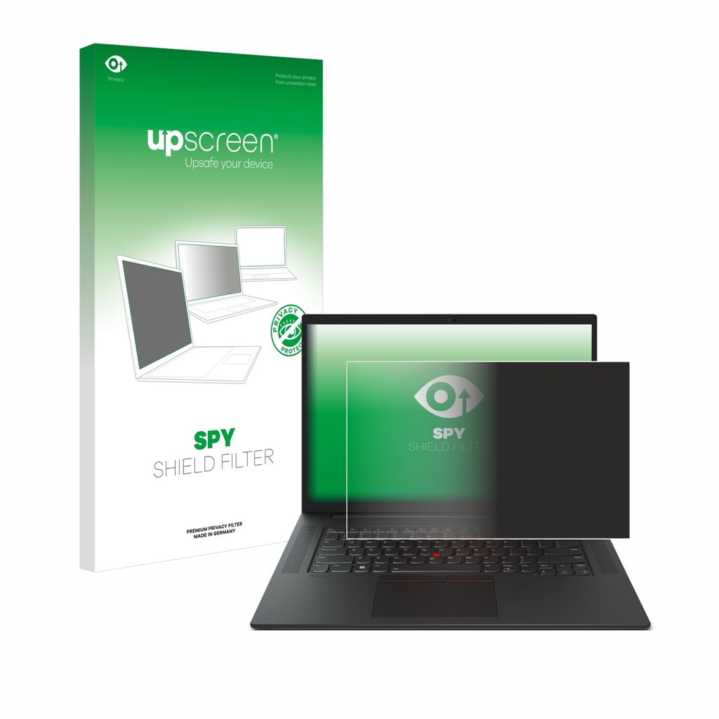 upscreen Blickschutzfilter für Lenovo ThinkPad P1 Gen 6 16" Anti-Spy Privacy Filter Sichtschutz Blaulicht-Schutz