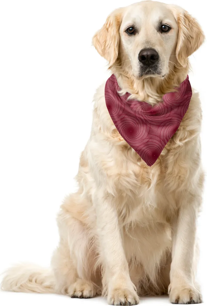 Accessorio Luxury per Animali ABAKUHAUS Bandana Marrone Malva