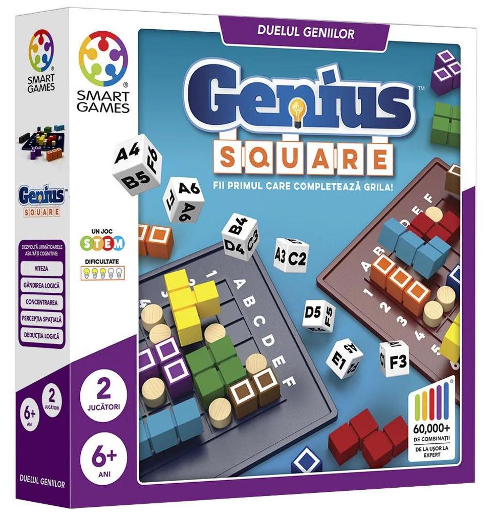 The Genius Square – Logik- und Strategiespiel (rumanische Ausgabe)
