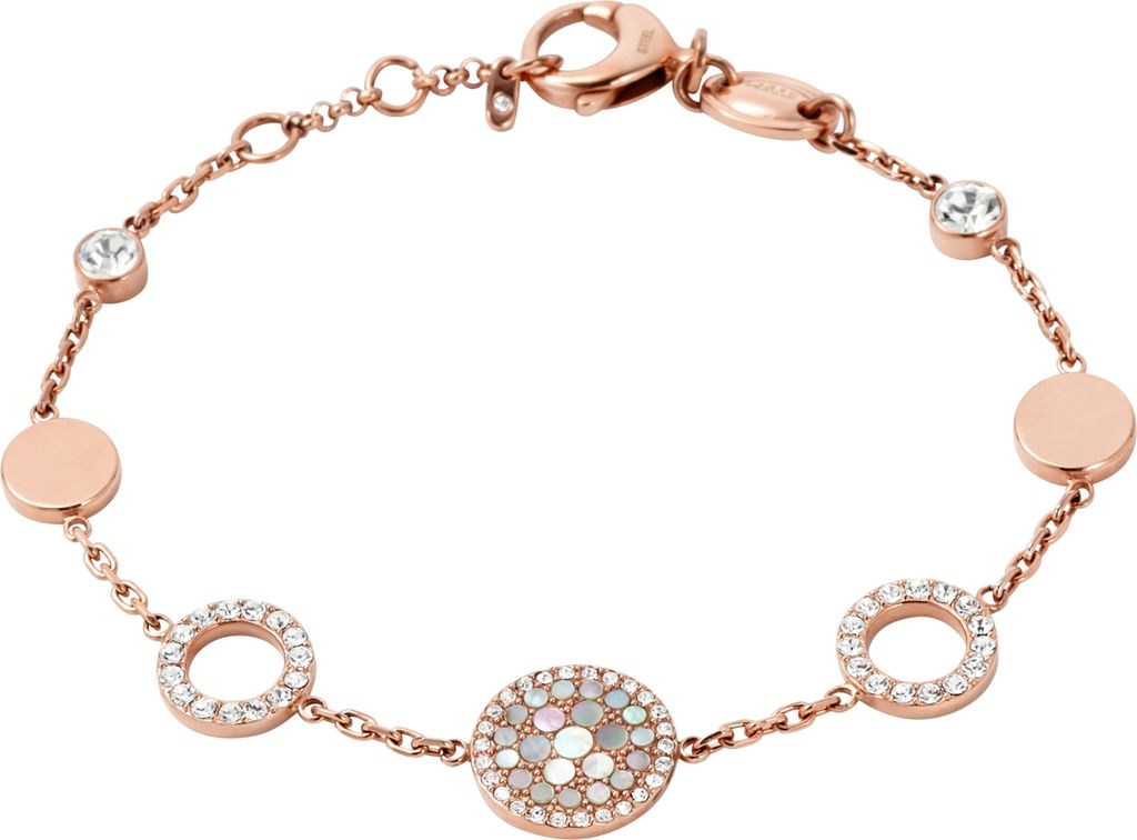 FOSSIL Armband Mosaic Bracelet Rosegold roségoldfarben