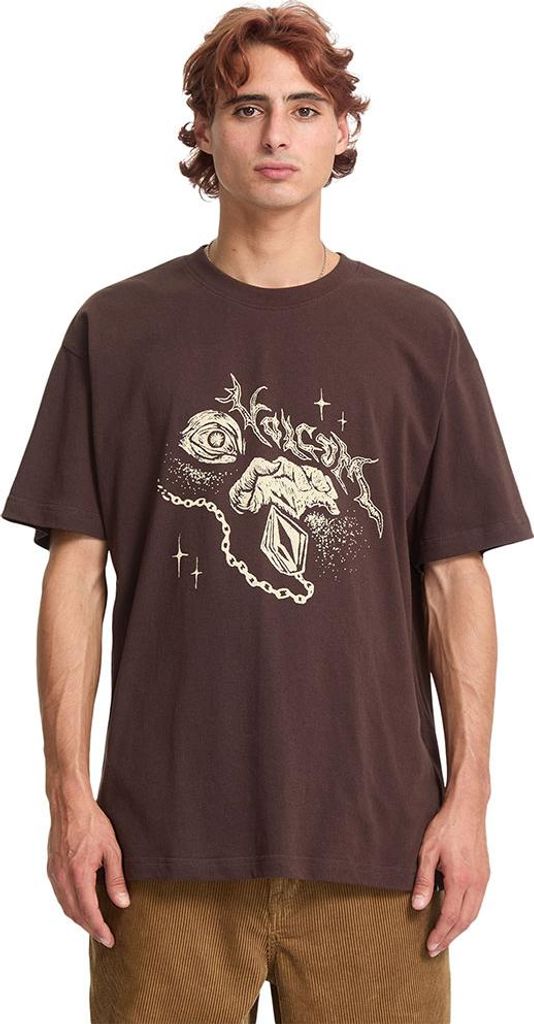 Volcom Death Truction Loose Fit Kurzarm-t-shirt Braun M Herren Braun M