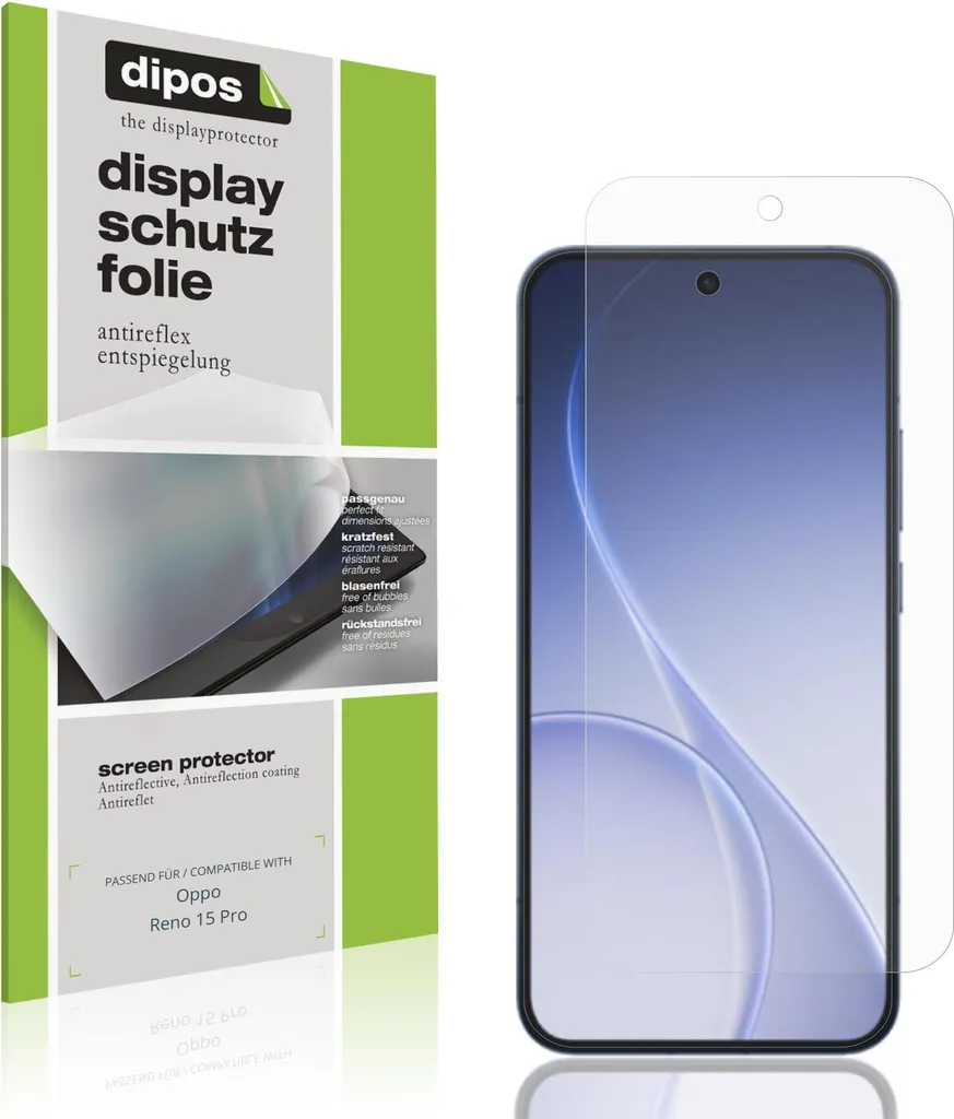 Protezione Schermo Oppo Reno 15 Pro dipos Antiriflesso - Kit 4 Unità