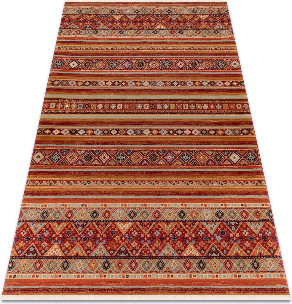 Teppich Wolle KESHAN Franse, orientalisch 7685/53578 terrakotta orange 80x145 cm