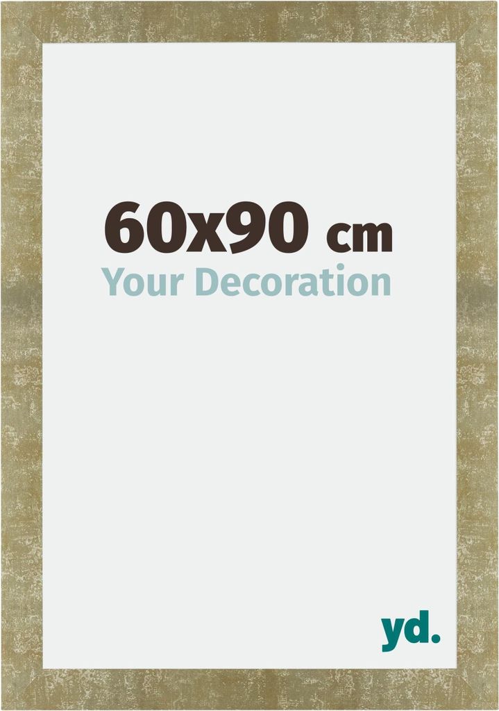 Bilderrahmen, 60x90 cm, Gold Antik, MDF, Mura