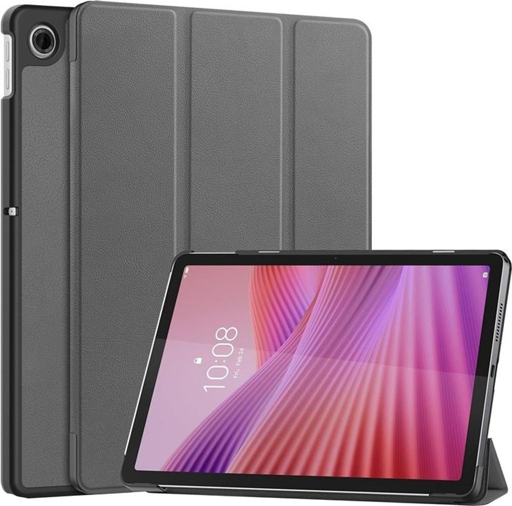 Lenovo Tab 10.1 TB311FU Hülle - Coverup Tri-Fold Ständer Klapphülle mit Schlaf/Wach-Funktion - Grau