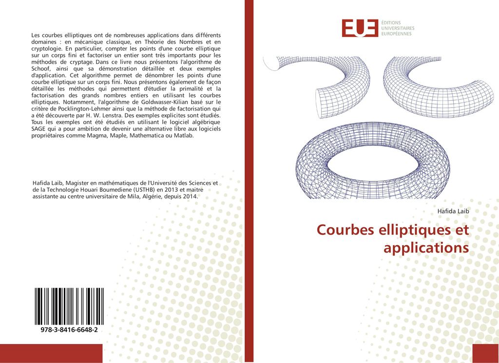 Courbes elliptiques et applications