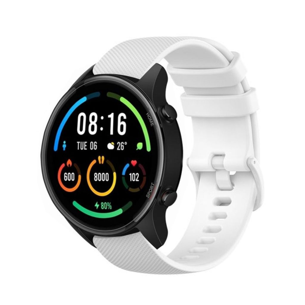 Strap-it Xiaomi Mi Watch Luxus-Silikonarmband (Weiß)