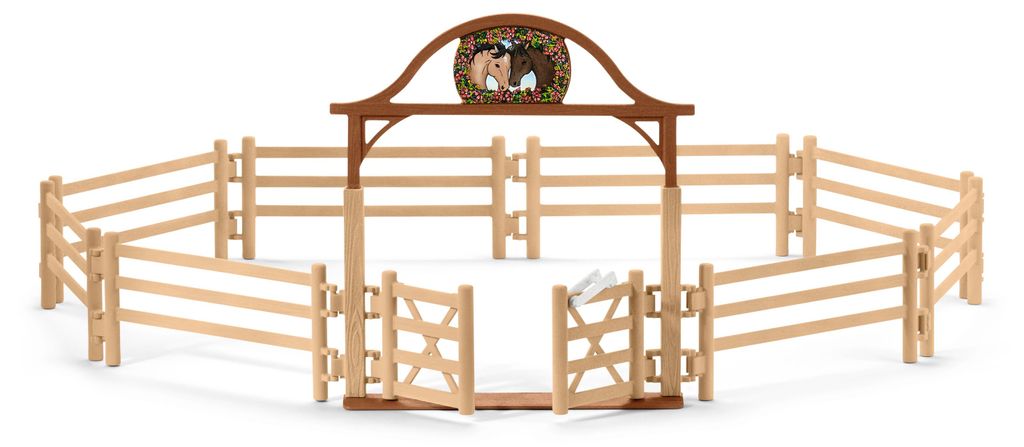 schleich HORSE CLUB Pferdekoppel mit Eingangstor, Produktbild 