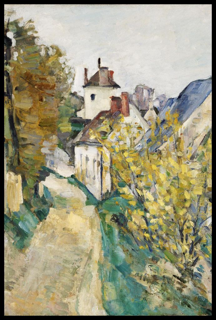 Plakat 61x91,5cm Das Haus von Dr. Gachet, Paul Cézanne Vintage