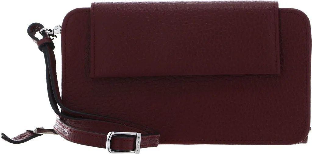 Sac bandoulière smartphone Picard Pure 1 en cuir bordeaux pour femme