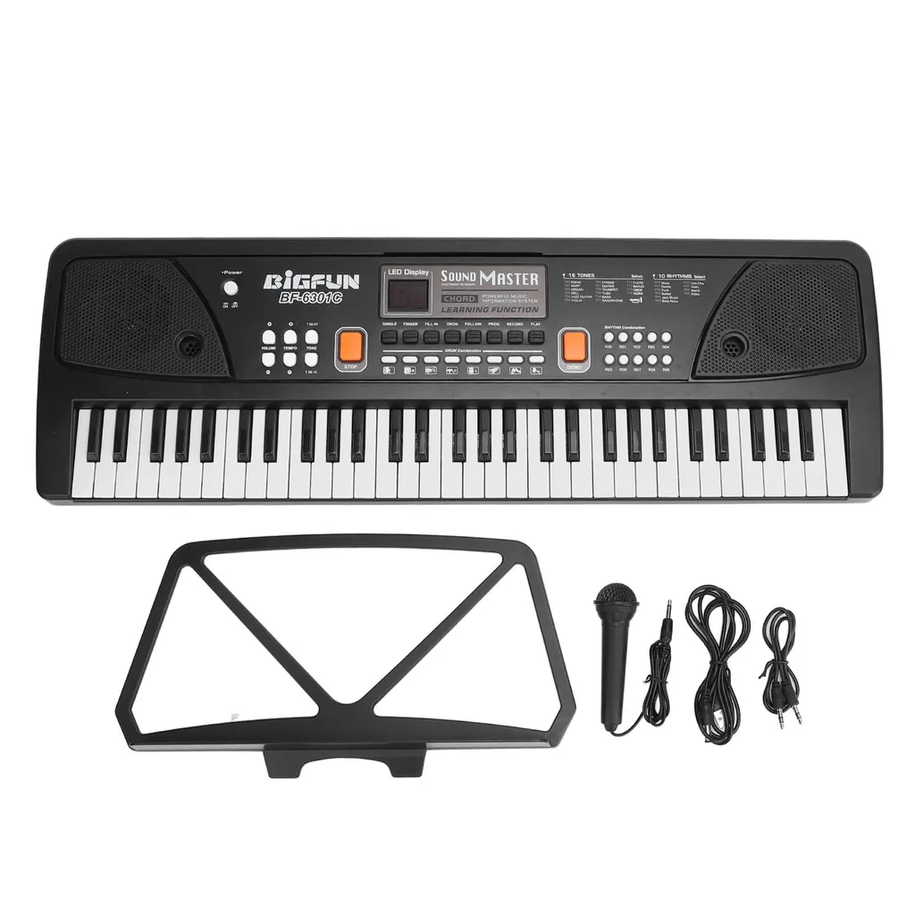 Cadeau anniversaire enfant piano électrique 61 touches rechargeable