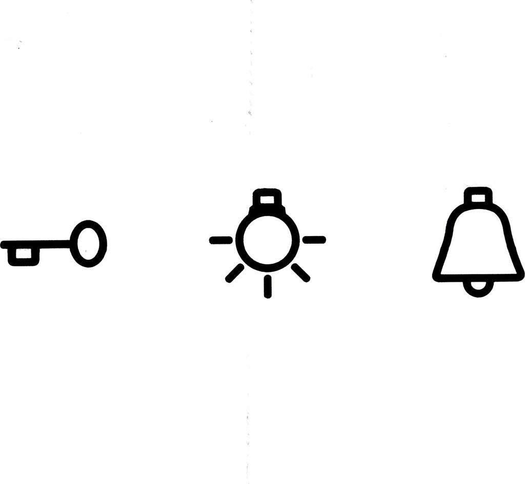 REV Klebesymbole für Schalterserien (Future, Matrix, Optima, Quatro, Radius, Studio, Vario)