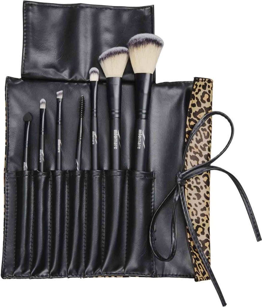 Miomare Profi Kosmetikpinsel Set Leoppard 290716