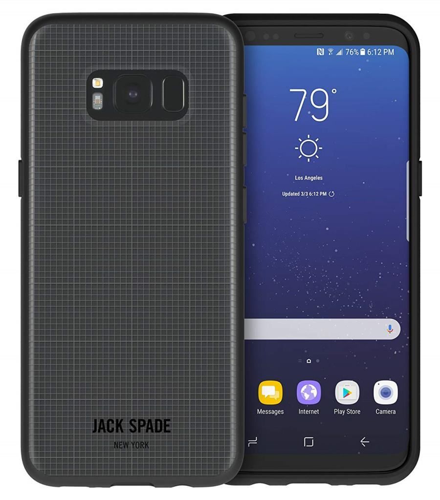 Jack Spade Graph-Check Case Clear für Samsung Galaxy S8