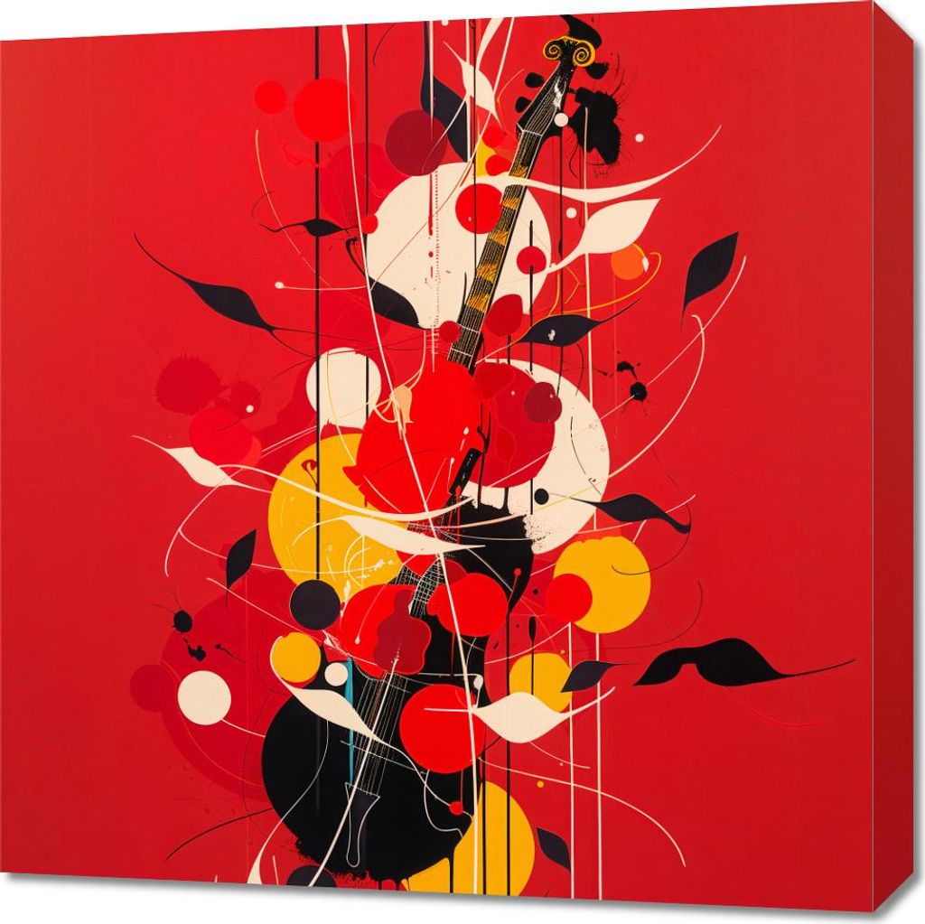 Bild 60x60cm Melodische Farbe