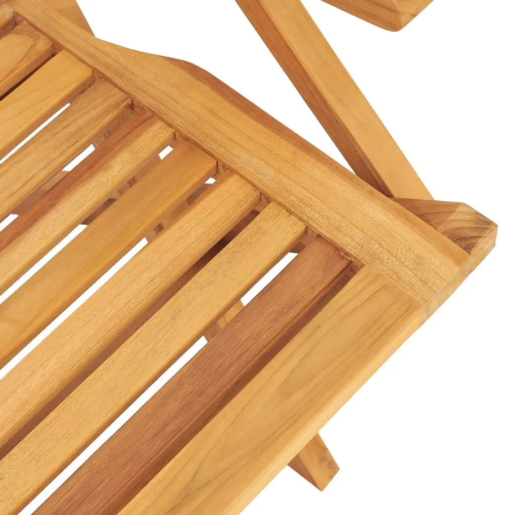 Chaises de jardin robustes en teck lot de 2 résistantes aux intempéries - 12