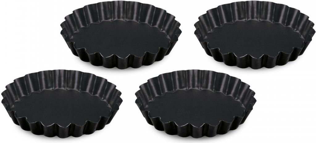 Ø 12 cm ZESTAW 4 FORM DO TART Formy do quiche Formy do Zdjęcie produktu 