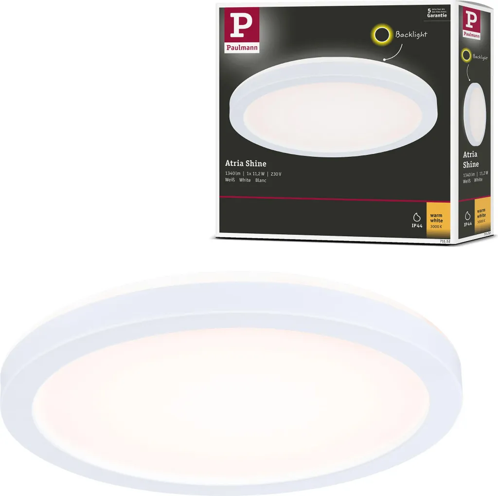 Paulmann Atria Shine: Pannello LED Moderno con Effetto Backlight
