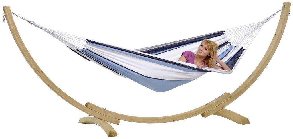 Amazonas Hängematte und Gestell Apollo Set marine 210 x 140 Produktbild 