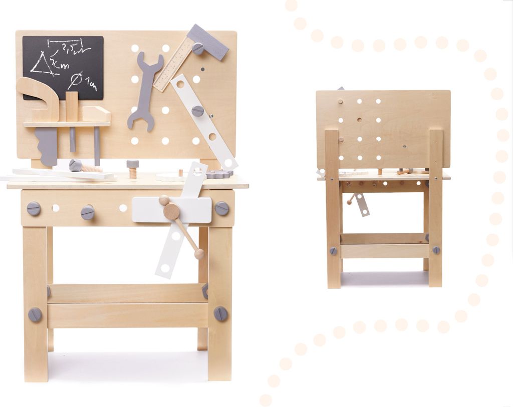 Dřevěná dílna s nářadím na stole DIY set Obrázek produktu 7