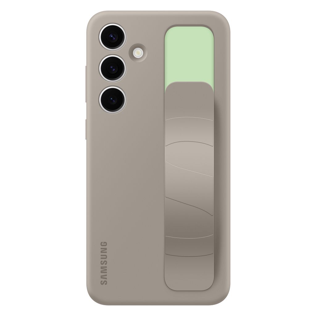 Samsung Standing Grip Case Taupe, Cover, Samsung, Galaxy S24, 15,8 cm (6.2"), Grau