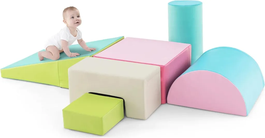 Parcours de motricité enfant - Blocs en mousse latex pour jouer et grimper