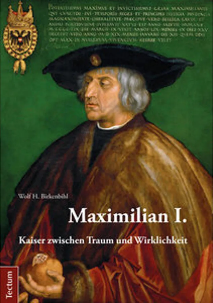 Portrait de Maximilian I. Reproduction Artistique sous Cadre en Bois Doré