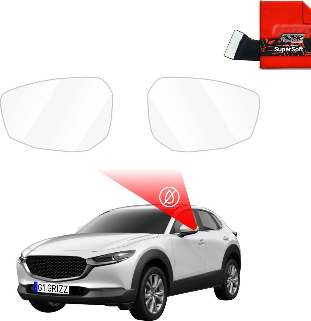 Regenschutzfolie Grizz Protector für Außenspiegel - Mazda CX-30 (2019-2025)
