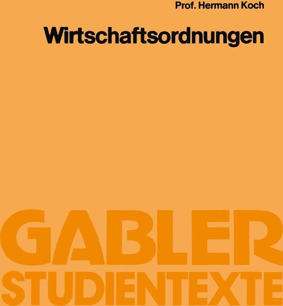 Wirtschaftsordnungen.by Koch, Hermann New .=