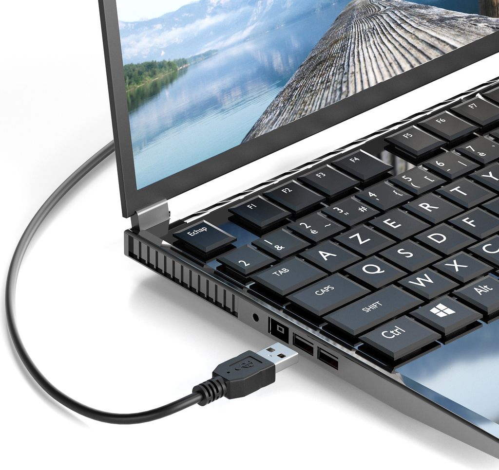 JAMEGA USB 2.0 Kabel 3m – A-Stecker Auf A-Stecker, Highspeed Bis 480 Mbit/s, Mit Knickschutz Für Drucker & Festplatten