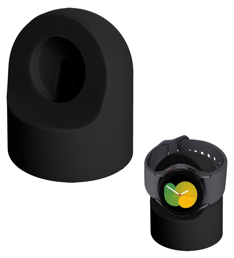 kwmobile Kabellose Ladestation kompatibel mit Samsung Galaxy Watch 4 / 5 / 6 Galaxy Watch 7 / FE / Ultra Halterung - Ladeständer-Halter für Smart...