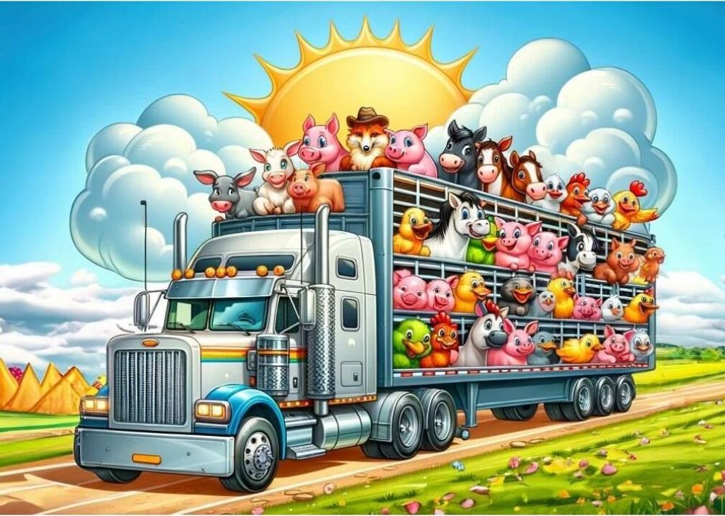KUNSTPUZZLE Truck Journey 100 dks