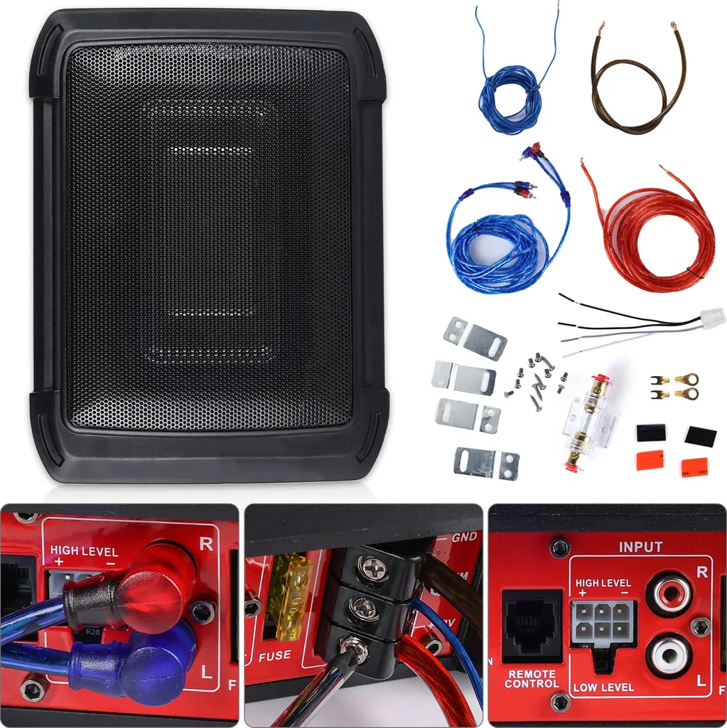 Subwoofer de Voiture 1000W - Caisson de Basses Compact 34,5x26x8 cm - 2