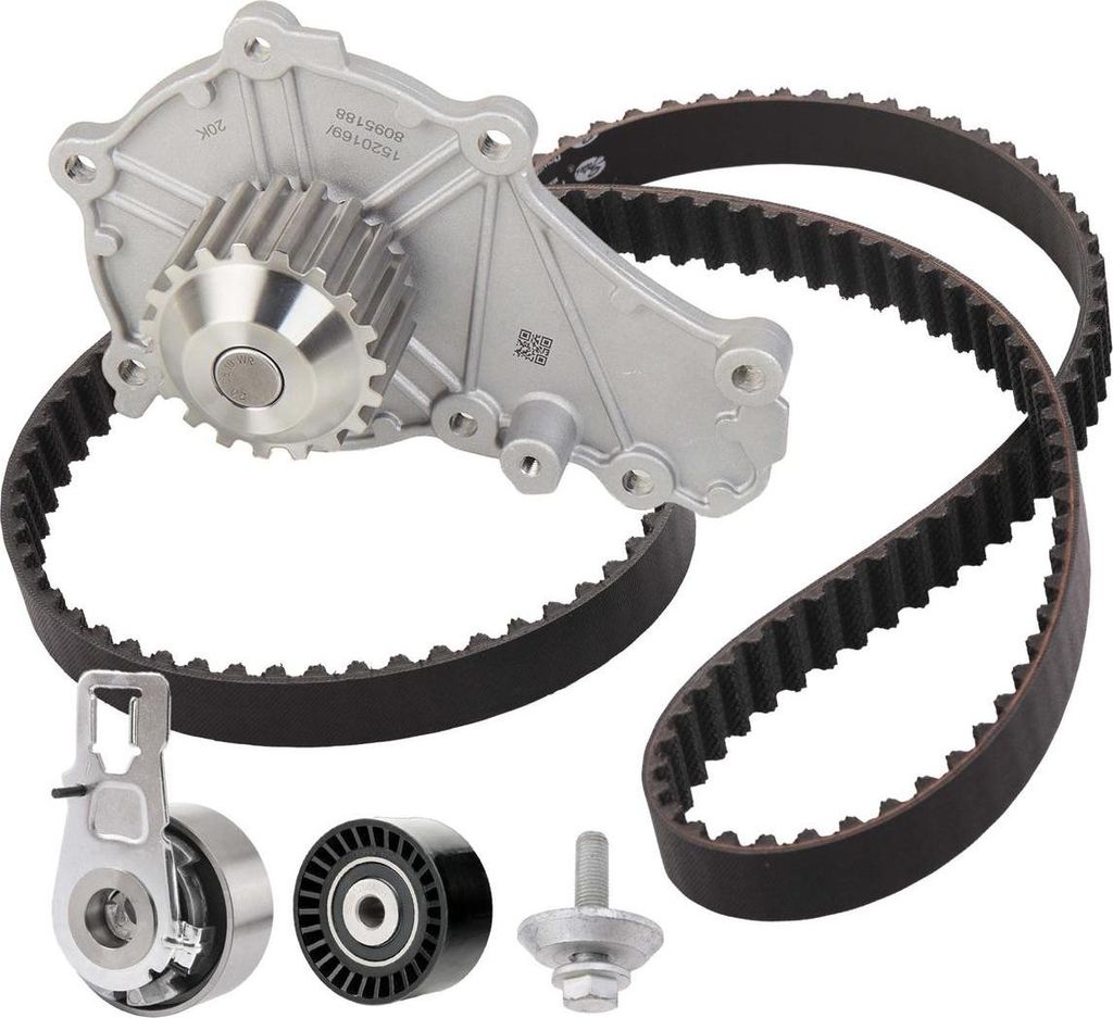RIDEX 3096W0495 Zahnriemensatz + Wasserpumpe für OPEL GRANDLAND X (A18) Crossland X (P17) Combo E Kasten / Kombi (X19) für FORD Fiesta Mk6 Schrä...