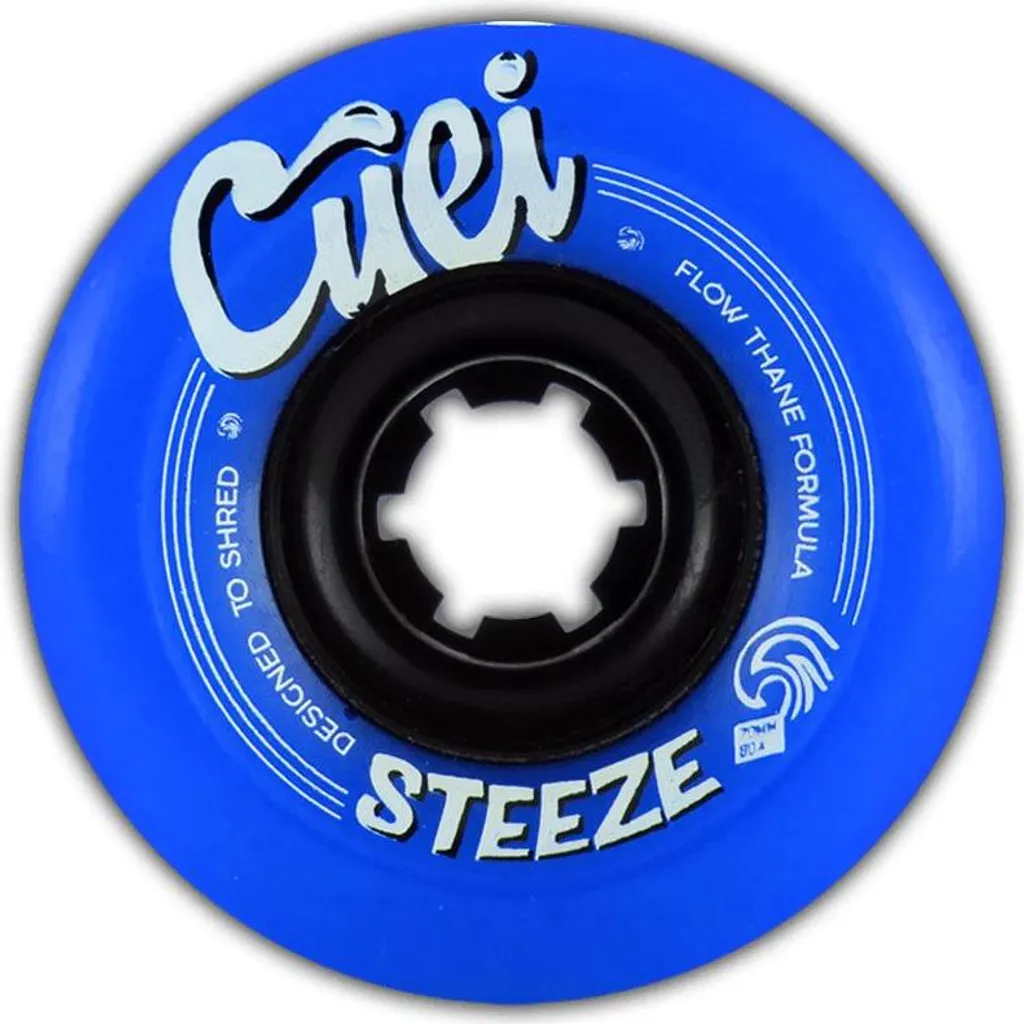Roues Cuei Wheels Steeze 70mm 83a Bleu et Noir Haute Résistance Slide