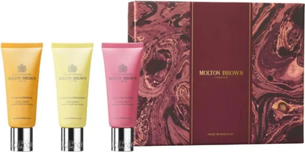 Kit voyage Molton Brown soin des mains floral et épicé pour l'hiver