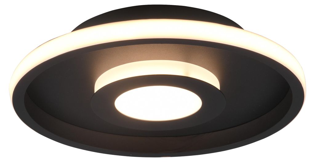 Trio - Deckenleuchte ASCARI - Schwarz - 30x30x6.8 cm Produktbild 