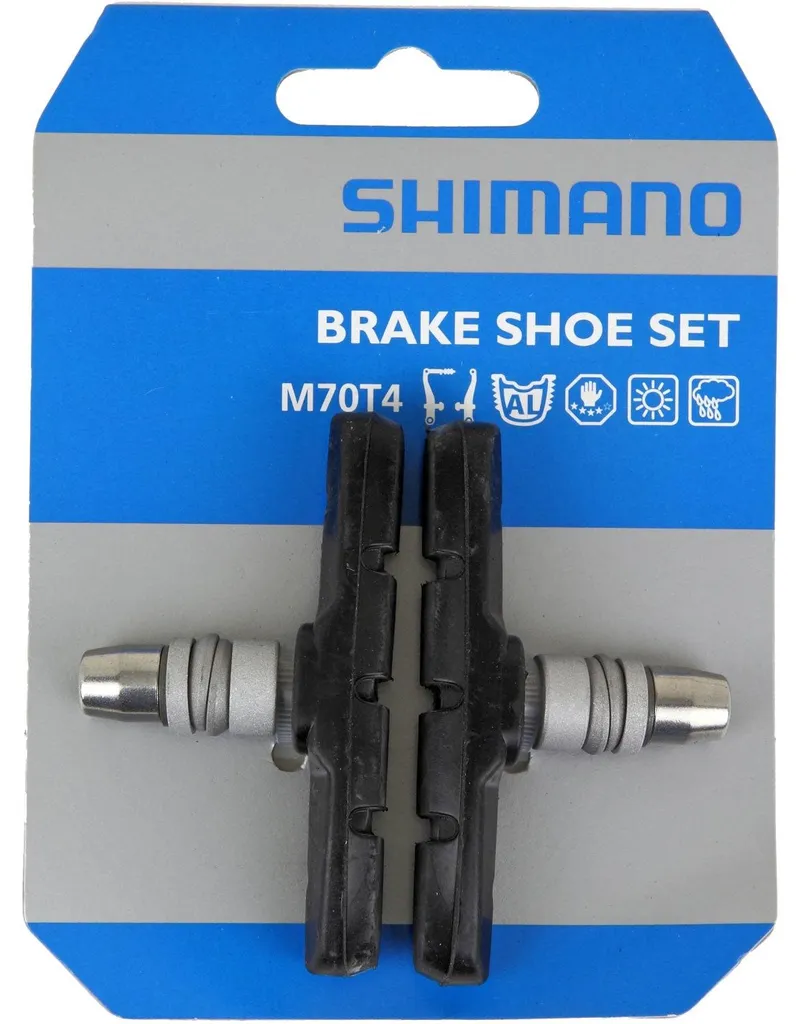 Patins de frein vélo Shimano M70T4 pour un freinage sûr sous la pluie