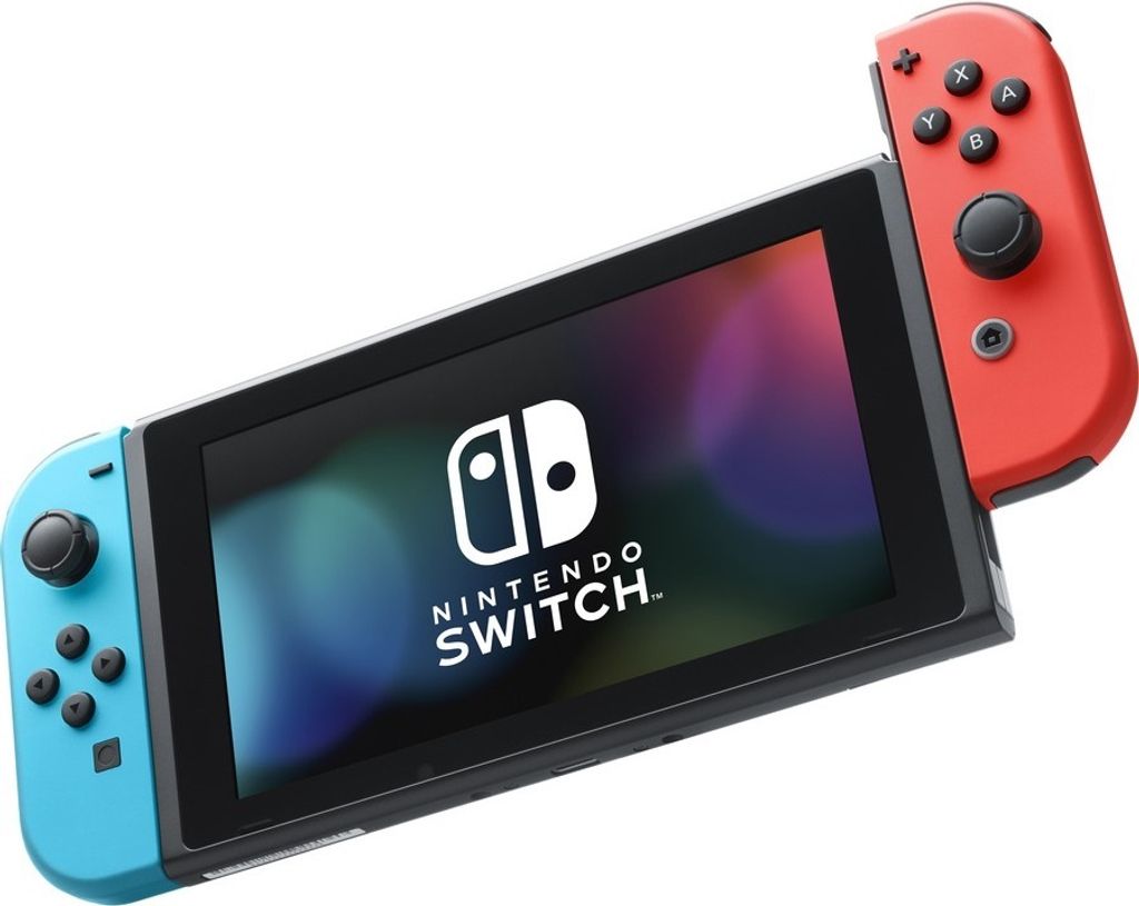 Nintendo Switch Konsole, Farbe: Neon-Rot/Neon-Blau Produktbild 5
