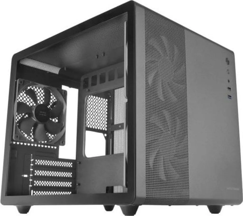 Case PC Mars Gaming MC-MPRO Argento | Micro-ATX Design Professionale