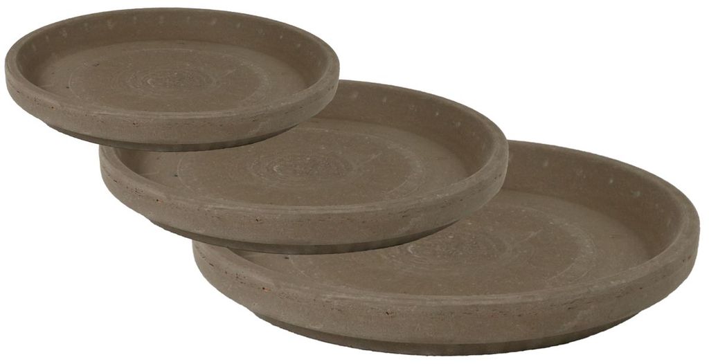 Pflanzuntersetzer basalt XLU Ø 24 cm imprägniert 23,5 x 3,5 cm