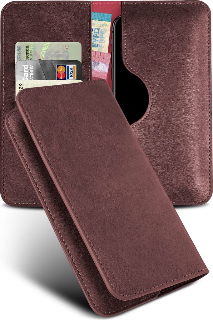 PURSE-CASE für Samsung Galaxy A71, Farbe:Weinrot