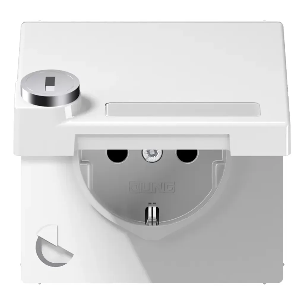 Prise type F encastrable JUNG LS1520NAKLSLWW thermoplastique blanc